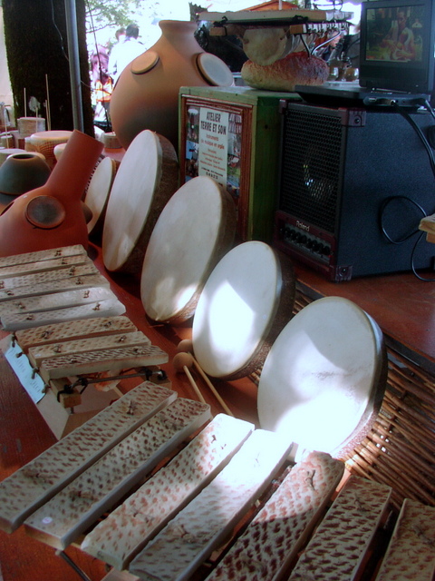 artisan fraçais dréateur percussions en céramique